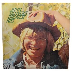 John Denver Greatest Hits LP Original 1973 RCA CPL1-0374 Orange Label VG‎ Stereo